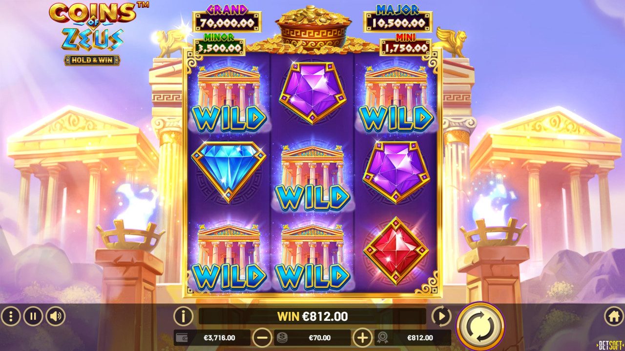 BetSoft Coins of Zeus Screenshot
