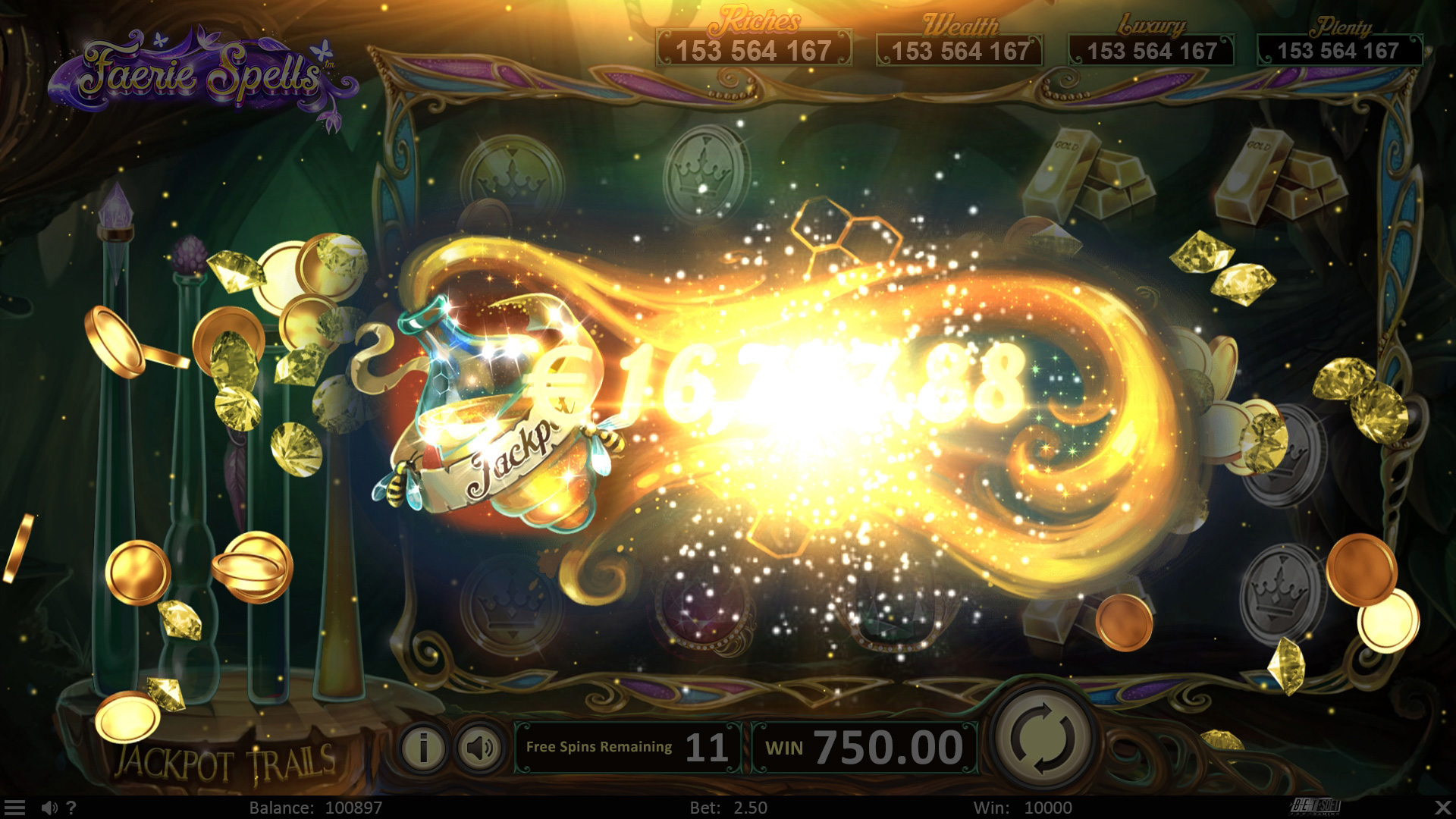 BetSoft Faerie Spells Screenshot