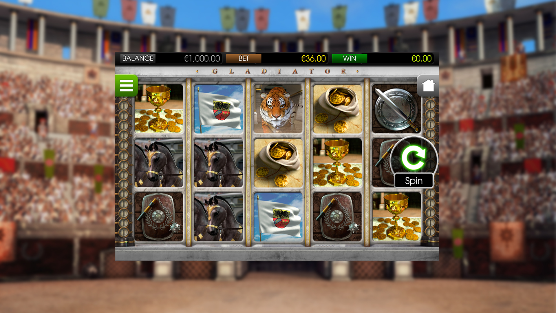 BetSoft Gladiator Screenshot