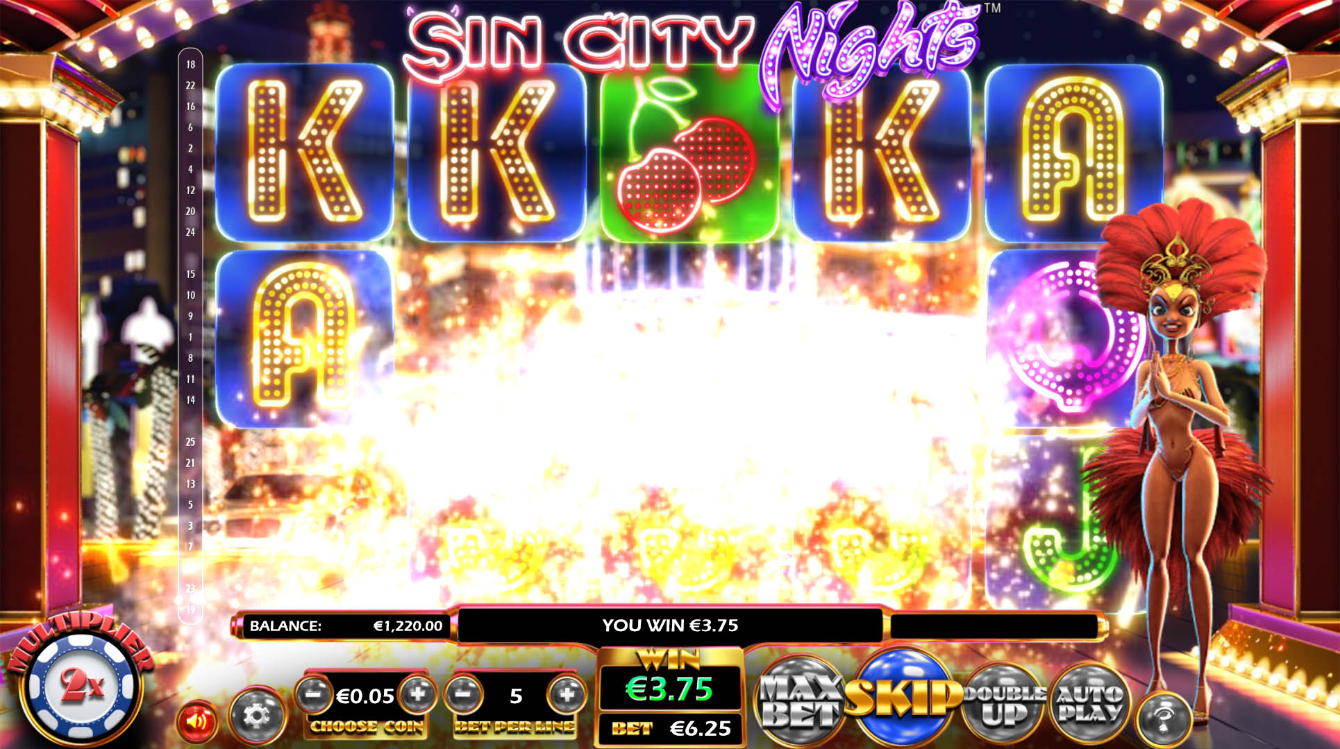 BetSoft Sin City Nights Screenshot