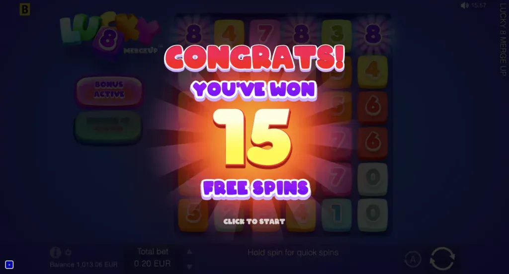 BG Lucky 8 Merge Up Screenshot