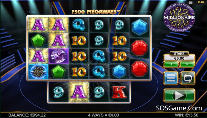 Millionaire Megaways Screenshot