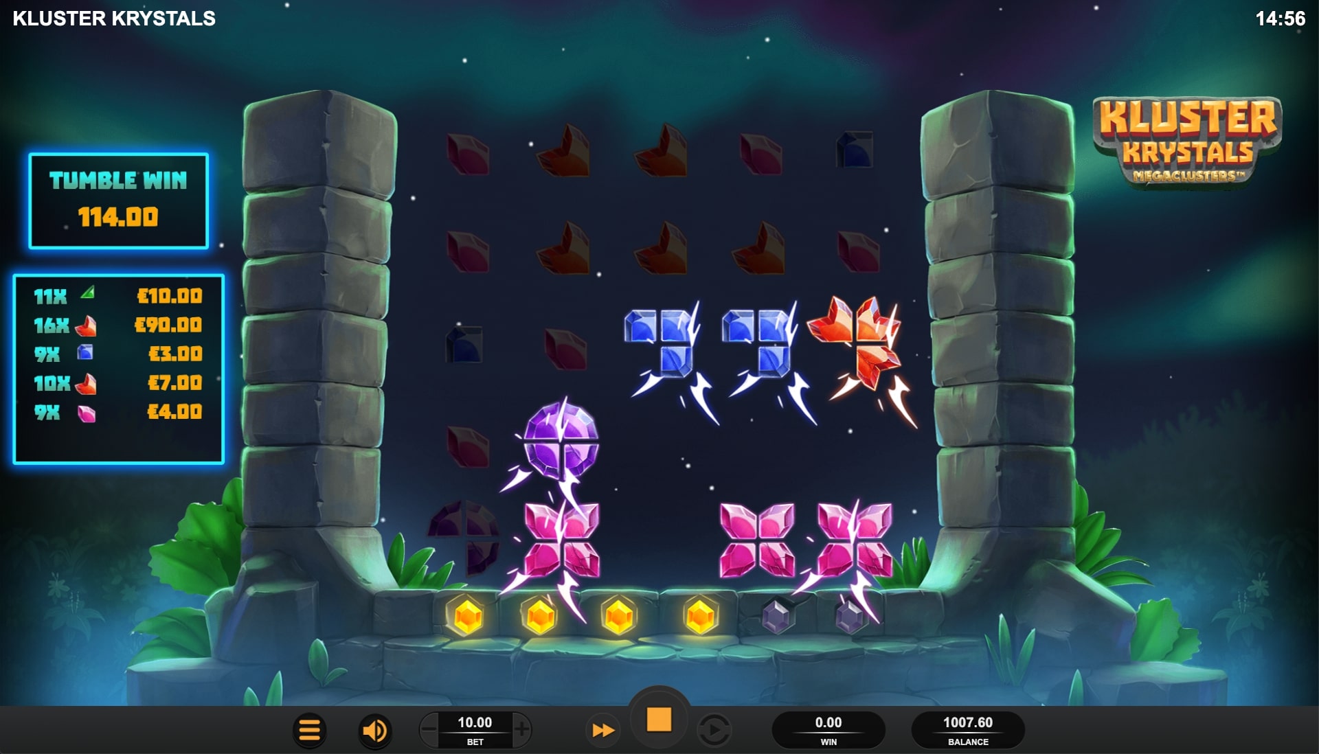 Kluster Krystals Megaclusters Screenshot